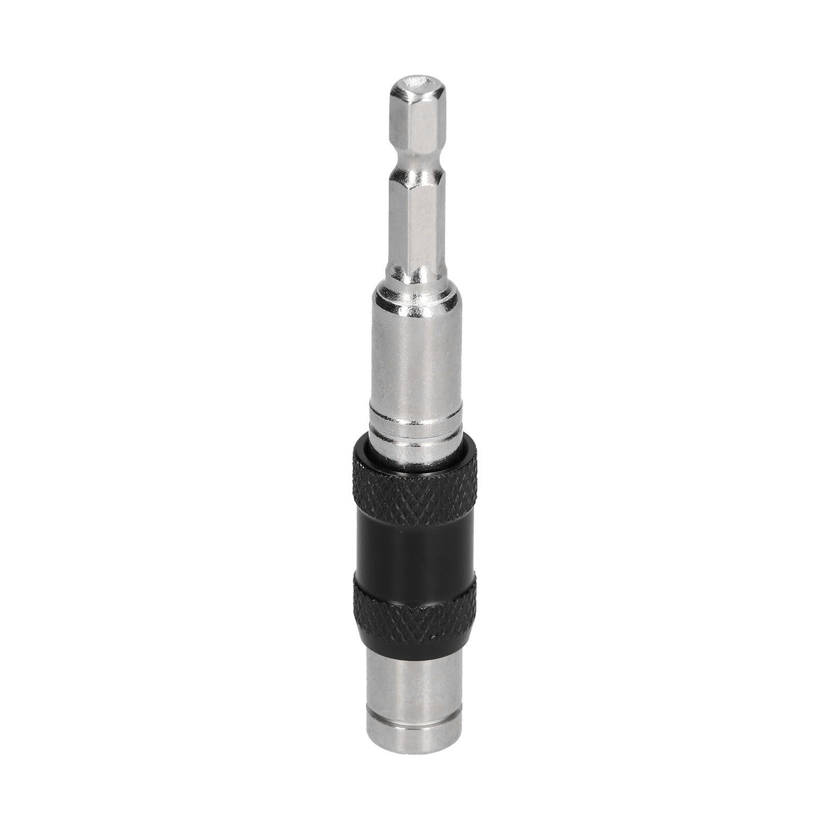 Hex Bit Tip Holder Chrome Vanadium Steel Self Locking Multi Angle Extension Rod for Electric Drill Screwdriver(Silver Black )