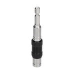 Hex Bit Tip Holder Chrome Vanadium Steel Self Locking Multi Angle Extension Rod for Electric Drill Screwdriver(Silver Black )