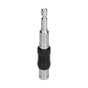Hex Bit Tip Holder Chrome Vanadium Steel Self Locking Multi Angle Extension Rod for Electric Drill Screwdriver(Silver Black )