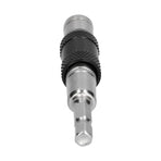Hex Bit Tip Holder Chrome Vanadium Steel Self Locking Multi Angle Extension Rod for Electric Drill Screwdriver(Silver Black )