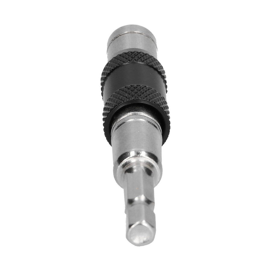 Hex Bit Tip Holder Chrome Vanadium Steel Self Locking Multi Angle Extension Rod for Electric Drill Screwdriver(Silver Black )