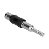 Hex Bit Tip Holder Chrome Vanadium Steel Self Locking Multi Angle Extension Rod for Electric Drill Screwdriver(Silver Black )