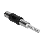 Hex Bit Tip Holder Chrome Vanadium Steel Self Locking Multi Angle Extension Rod for Electric Drill Screwdriver(Silver Black )