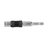 Hex Bit Tip Holder Chrome Vanadium Steel Self Locking Multi Angle Extension Rod for Electric Drill Screwdriver(Silver Black ) - Top-Down View
