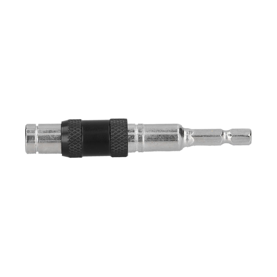 Hex Bit Tip Holder Chrome Vanadium Steel Self Locking Multi Angle Extension Rod for Electric Drill Screwdriver(Silver Black )