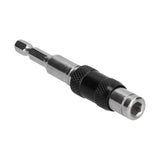 Hex Bit Tip Holder Chrome Vanadium Steel Self Locking Multi Angle Extension Rod for Electric Drill Screwdriver(Silver Black )
