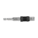 Hex Bit Tip Holder Chrome Vanadium Steel Self Locking Multi Angle Extension Rod for Electric Drill Screwdriver(Silver Black )