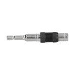 Hex Bit Tip Holder Chrome Vanadium Steel Self Locking Multi Angle Extension Rod for Electric Drill Screwdriver(Silver Black )