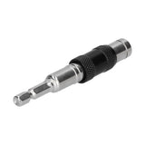 Hex Bit Tip Holder Chrome Vanadium Steel Self Locking Multi Angle Extension Rod for Electric Drill Screwdriver(Silver Black )