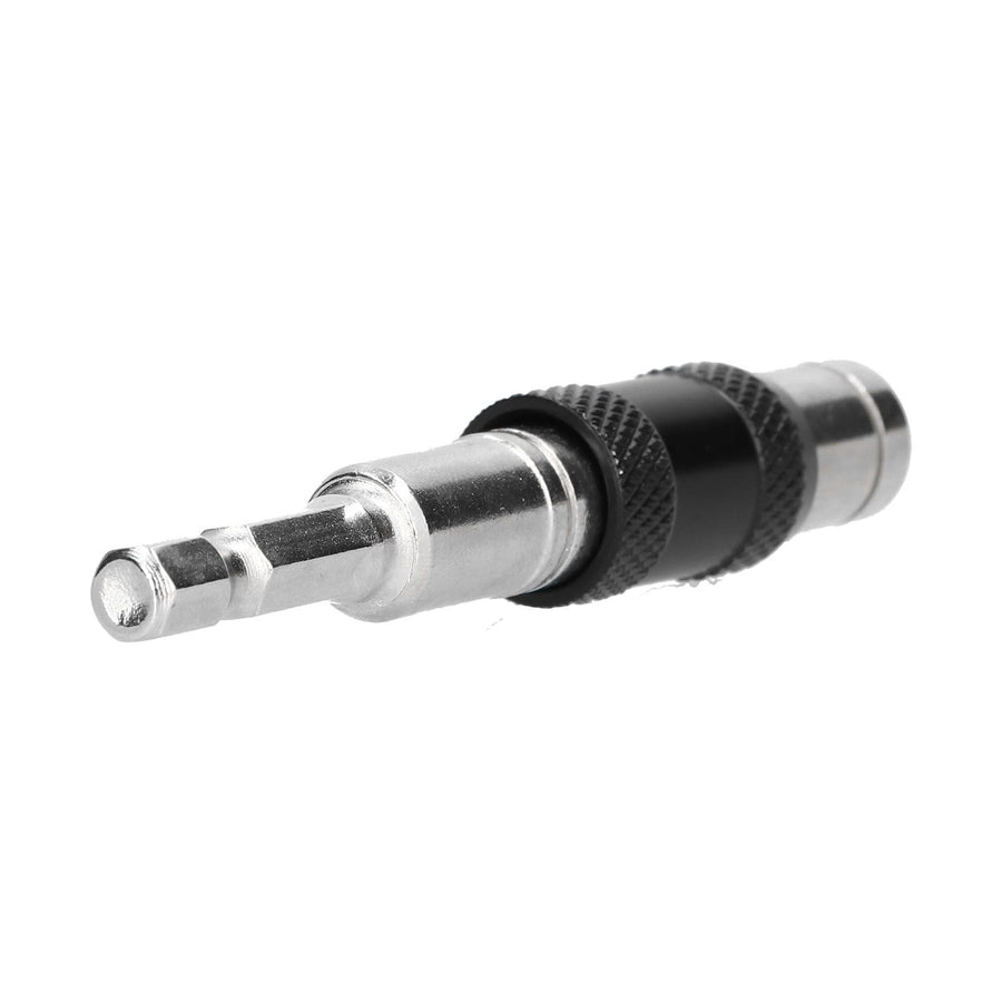 Hex Bit Tip Holder Chrome Vanadium Steel Self Locking Multi Angle Extension Rod for Electric Drill Screwdriver(Silver Black )