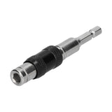 Hex Bit Tip Holder Chrome Vanadium Steel Self Locking Multi Angle Extension Rod for Electric Drill Screwdriver(Silver Black )