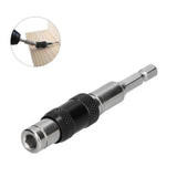 Hex Bit Tip Holder Chrome Vanadium Steel Self Locking Multi Angle Extension Rod for Electric Drill Screwdriver(Silver Black ) - Extra Image