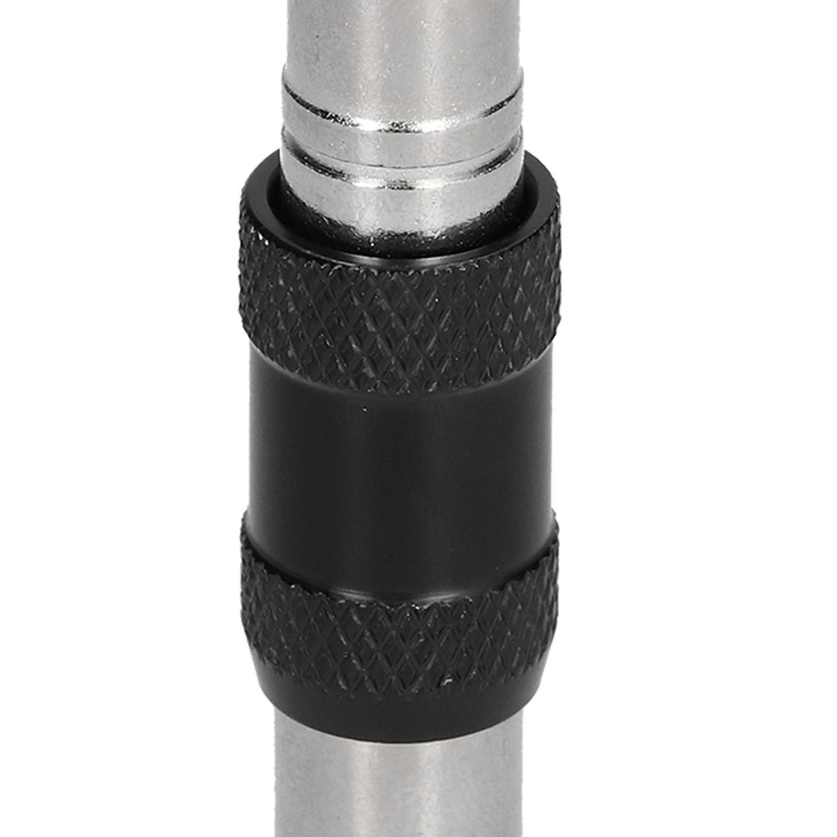 Hex Bit Tip Holder Chrome Vanadium Steel Self Locking Multi Angle Extension Rod for Electric Drill Screwdriver(Silver Black )