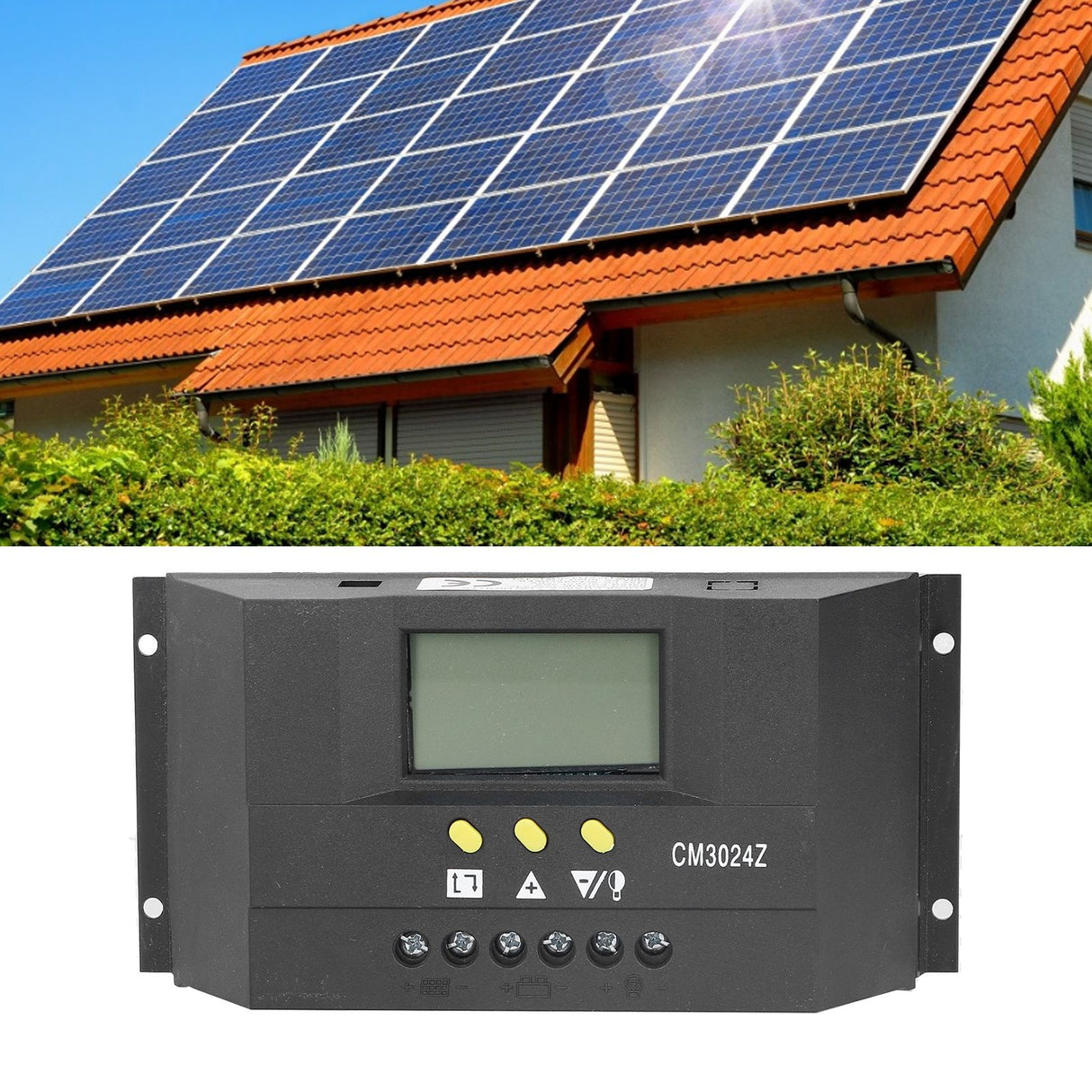 PWM Intelligent Solar Controller Photovoltaic Power Generation Solar Charge Controller 12V/24V50A