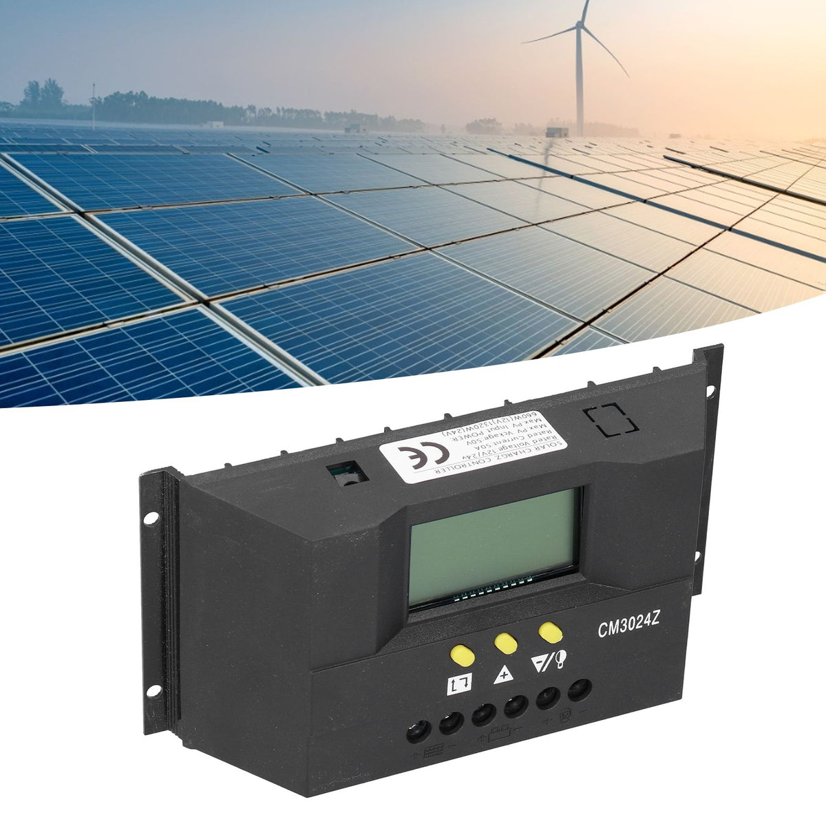 PWM Intelligent Solar Controller Photovoltaic Power Generation Solar Charge Controller 12V/24V50A