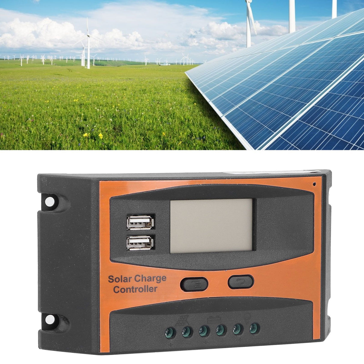 12V/24V Solar Charge Controller IP32 Waterproof High Efficient PWM Solar Power Controller20A