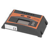 12V/24V Solar Charge Controller IP32 Waterproof High Efficient PWM Solar Power Controller30A - Top-Down View