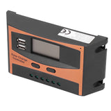 12V/24V Solar Charge Controller IP32 Waterproof High Efficient PWM Solar Power Controller60A - Close-Up Angle