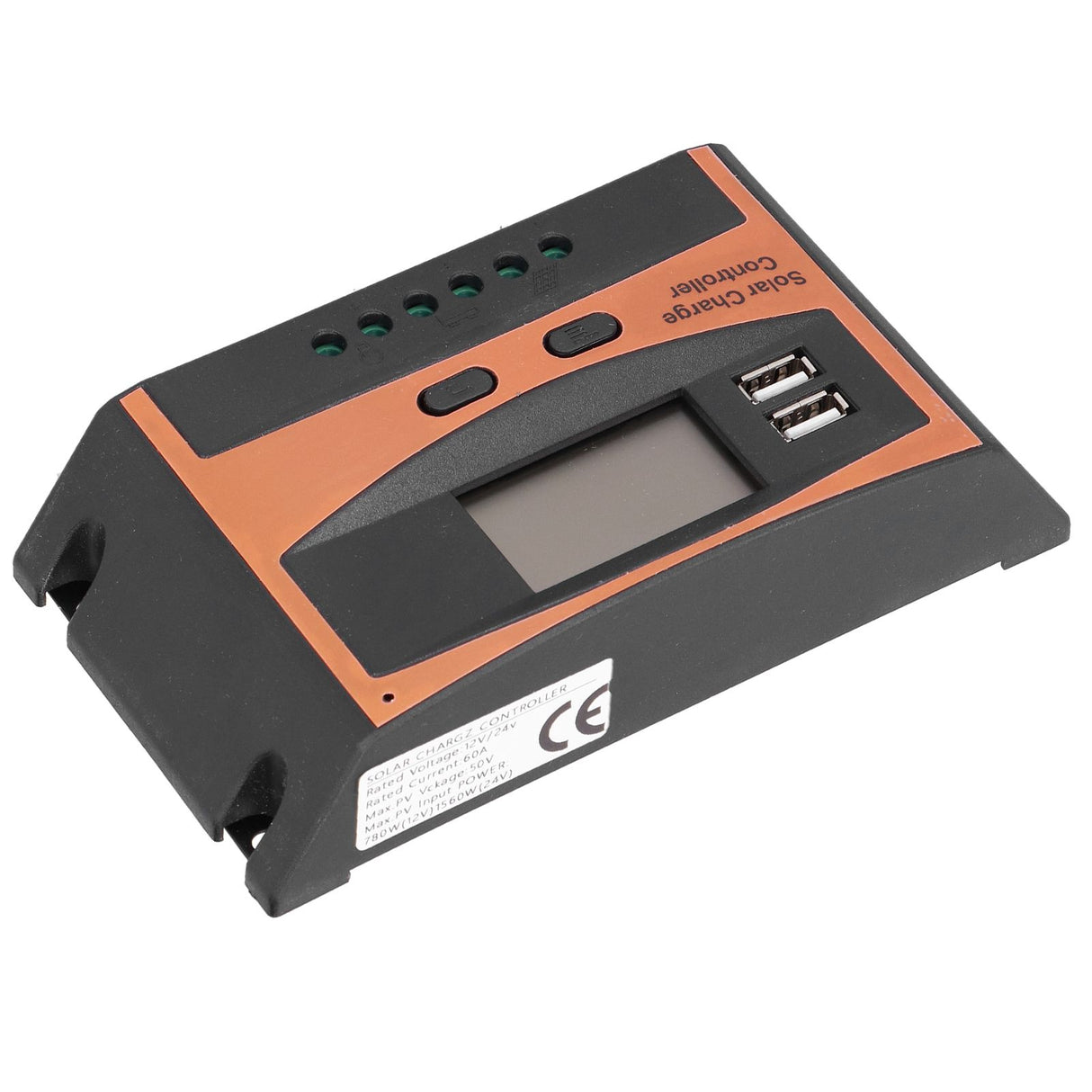12V/24V Solar Charge Controller IP32 Waterproof High Efficient PWM Solar Power Controller60A