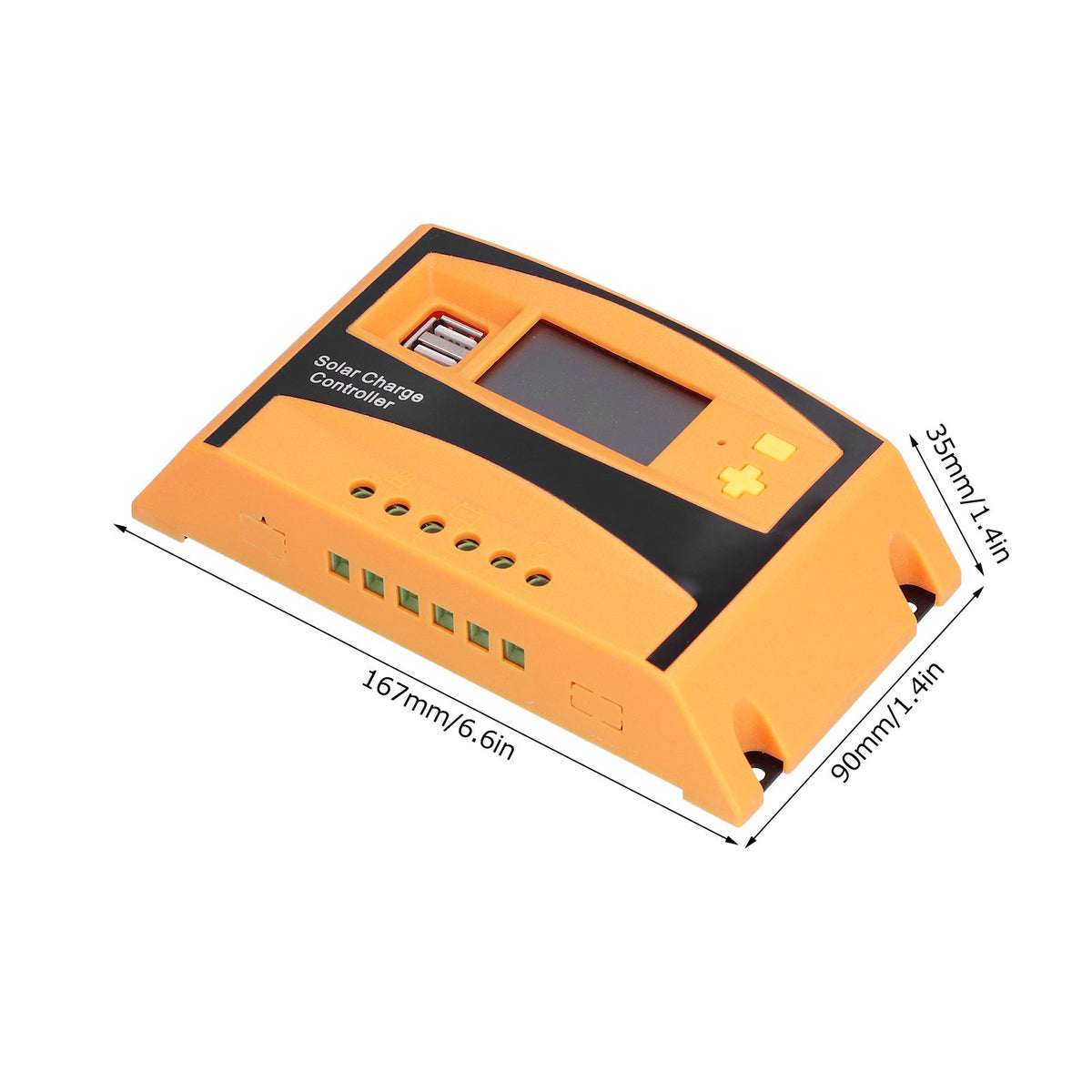 12V/24V Solar Charge Controller Solar Charge Discharge Regulator Waterproof Photovoltaic Controller40A