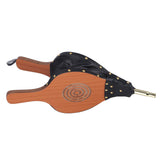 Wood Fireplace Bellows Large Wood Air Blower Cast Nozzle with Hanging Strap for Outdoor Camping BBQ - Side View