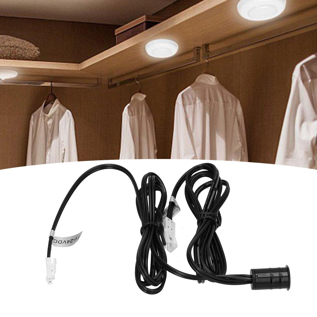 5‑24VDC Wide Voltage Touch Switch Embedded Light Switch for LED Soft Light Strips