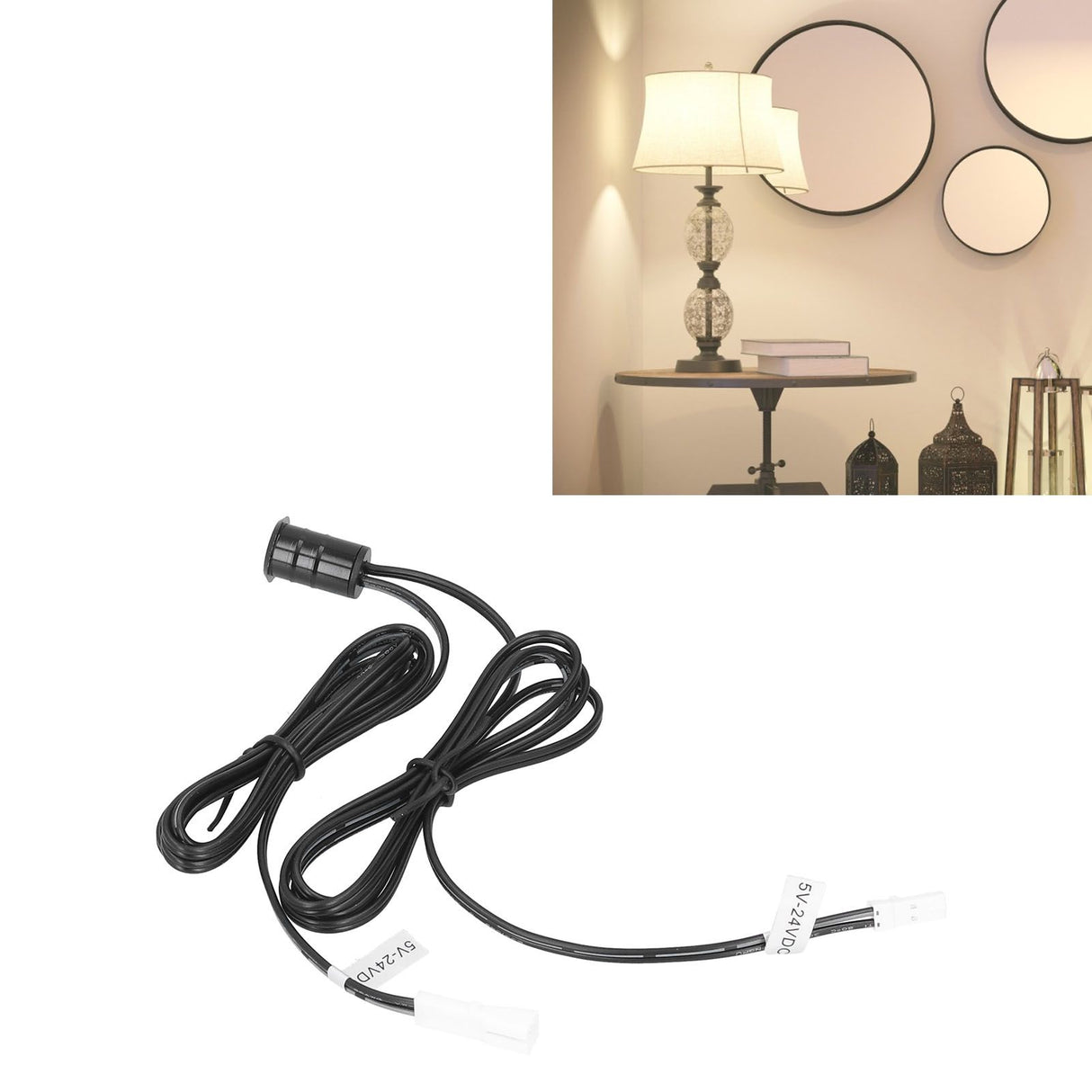 5V‑24VDC Aluminum Alloy Infrared Sensor Human Body Wardrobe Cabinet Motion Sensor for Home