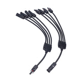 Solar Panel Connector 4 Branch Y Type Parallel Connector Solar Panel Extension Cable PV Wire Adapter - Close-Up Angle
