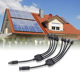Solar Panel Connector 4 Branch Y Type Parallel Connector Solar Panel Extension Cable PV Wire Adapter - Extra Image