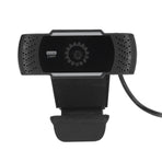Computer Camera Microphone Automatic Noise Reduction Full HD 1080P USB Stereo Webcam with Rotatable Clip for Office