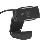 Computer Camera Microphone Automatic Noise Reduction Full HD 1080P USB Stereo Webcam with Rotatable Clip for Office