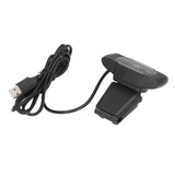 Computer Camera Microphone Automatic Noise Reduction Full HD 1080P USB Stereo Webcam with Rotatable Clip for Office - Top-Down View