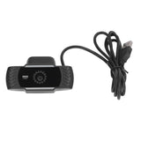 Computer Camera Microphone Automatic Noise Reduction Full HD 1080P USB Stereo Webcam with Rotatable Clip for Office - Close-Up Angle