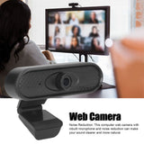 Computer Camera Plug and Play USB Full HD 1080P Auto Focusing Stereo Wide Compatibility Web Camera with Clamp - Extra Image