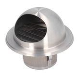 Stainless Steel Air Vent Stainless Steel Round Bull Nosed External Extractor for External Wall Exhaust 60