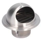 Stainless Steel Air Vent Stainless Steel Round Bull Nosed External Extractor for External Wall Exhaust 60