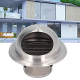 Stainless Steel Air Vent Stainless Steel Round Bull Nosed External Extractor for External Wall Exhaust 60