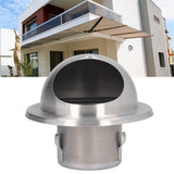 Stainless Steel Air Vent Stainless Steel Round Bull Nosed External Extractor for External Wall Exhaust 60