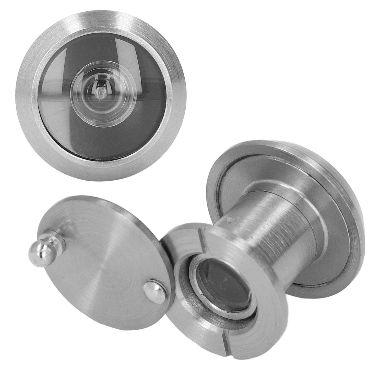 Safety Door Viewer Anti Theft Household Copper Door Viewer Peephole with Back Cover for Home Office Hotel