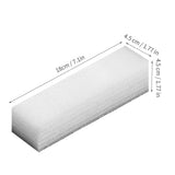 Dry Foam White Pearl Cotton Rectangle Foam Block Shockproof Packaging Foam For Wedding Birthday Party18x4.5x4.5 cm / 7.1x1.8x1.8 in - Front View