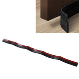 Door Sealing Strip Windproof Dustproof Noiseproof Sealing Strip for Doors Windows WardrobesBlack - Extra Image
