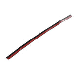 Door Sealing Tape Windproof Dustproof Soundproof Silicone Rubber Sealing Strip for Within 23mm Sealing GapsBlack - Side View