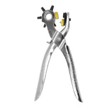 8in Belt Hole Puncher Stainless Steel Sturdy Durable Ergonomic Design Effort Saving Heat Treatment Leather Hole Punch - Low Angle