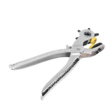 8in Belt Hole Puncher Stainless Steel Sturdy Durable Ergonomic Design Effort Saving Heat Treatment Leather Hole Punch - Extra Image