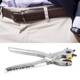 8in Belt Hole Puncher Stainless Steel Sturdy Durable Ergonomic Design Effort Saving Heat Treatment Leather Hole Punch - Extra Image