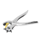8in Belt Hole Puncher Stainless Steel Sturdy Durable Ergonomic Design Effort Saving Heat Treatment Leather Hole Punch - Extra Image