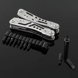 Multifunctional Pliers Portable Folding Stainless Steel Camping Pliers for Outdoor Survival - Top-Down View