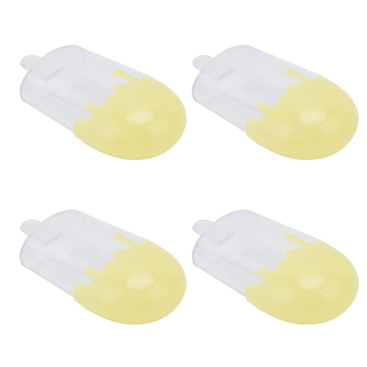 12Pcs Ice Cream Shape Candy Box Plastic Candy Case Container Wedding Party SuppliesYellow