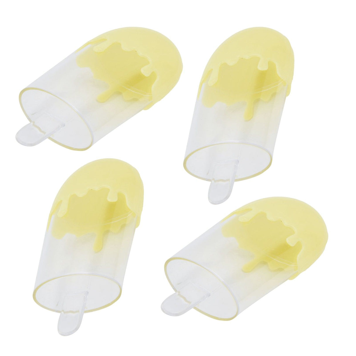 12Pcs Ice Cream Shape Candy Box Plastic Candy Case Container Wedding Party SuppliesYellow