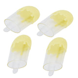 12Pcs Ice Cream Shape Candy Box Plastic Candy Case Container Wedding Party SuppliesYellow